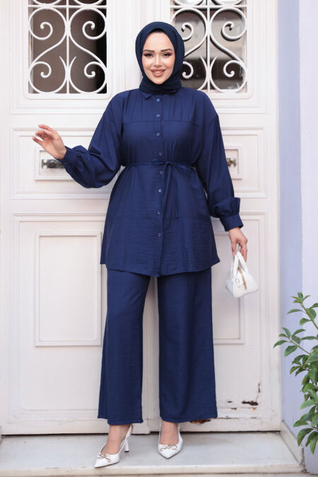 Modest Navy Blue Dual Suit 60341L - NEVA STYLE
