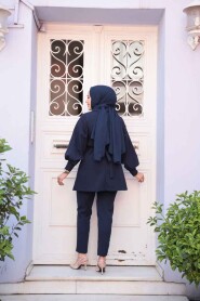 Modest Navy Blue Dual Suit 61851L - 4