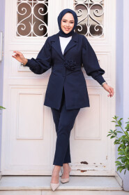 Modest Navy Blue Dual Suit 61851L - 1