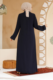 Modest Navy Blue Plus Size Abaya 29127L - 6