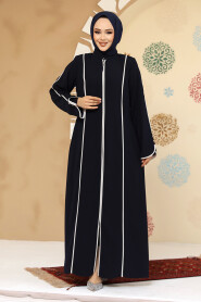 Modest Navy Blue Plus Size Abaya 45300L - 2