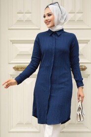 Modest Navy Blue Top 11687L - 2