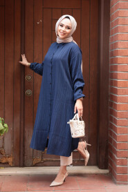 Modest Navy Blue Top 70551L - 2