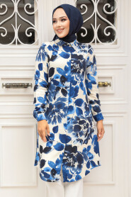 Modest Navy Blue Tunic 11693L - 1