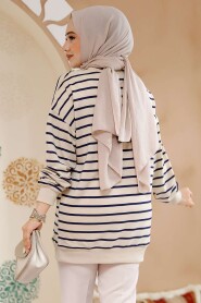 Modest Navy Blue Tunic 30175L - 3