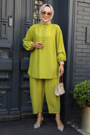 Modest Oil Green Dual Suit 14230YY - 2