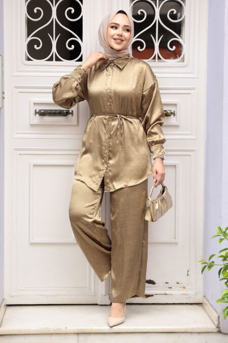 Modest Oil Green Dual Suit 4016YY - NEVA STYLE