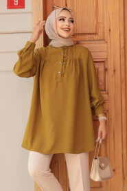 Modest Oil Green Top 19026YY - 1