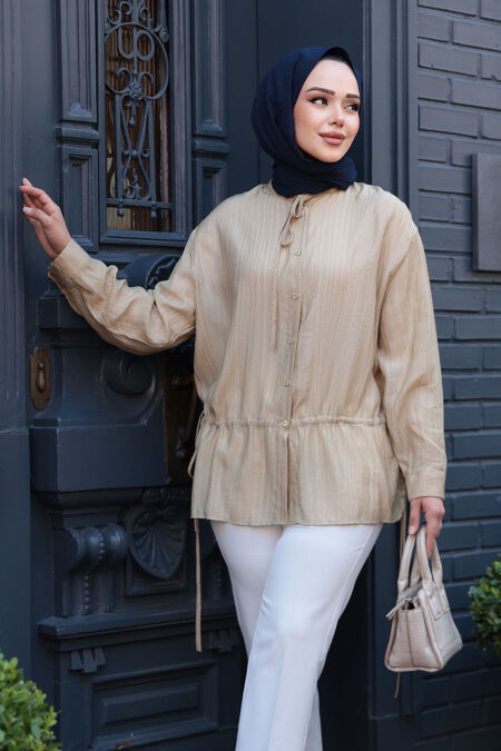 Modest Oil Green Top 32358YY - NEVA STYLE