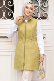 Modest Oil Green Vest 80251YY - 1