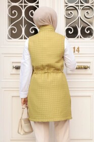 Modest Oil Green Vest 80251YY - 3