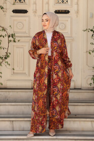 Modest Orange Kimono Dual Suit 12885T - 2