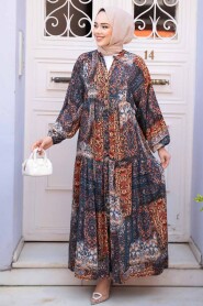 Modest Orange Long Dress 52943T - 2