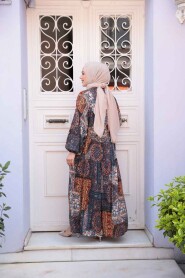 Modest Orange Long Dress 52943T - 3