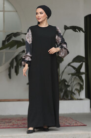 Modest Patterned Long Sleeve 76851DSN1 - 2