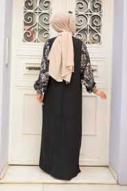 Modest Patterned Long Sleeve 76851DSN7 - 3