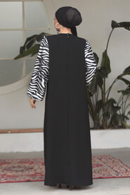 Modest Patterned Long Sleeve 76851DSN8 - 3