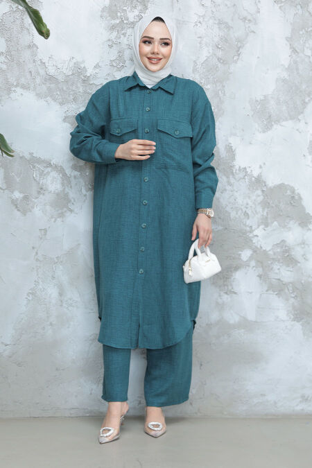 Modest Petrol Blue Dual Suit 44661PM - NEVA STYLE
