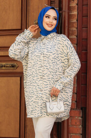 Modest Petrol Blue Top 21403PM - 1