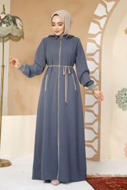 Modest Petrol Green Plus Size Abaya 81151PY 