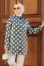 Modest Petrol Green Tunic 21402PY - 2