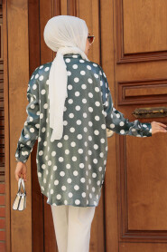 Modest Petrol Green Tunic 21402PY - 4