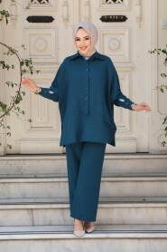 Modest Petrrol Blue Dual Suit 67751PM - 2