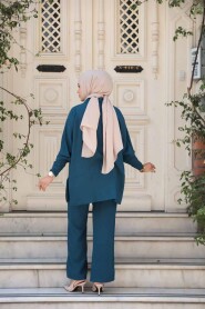 Modest Petrrol Blue Dual Suit 67751PM - 3