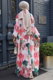 Modest Pink Maxi Dress 18236P - 4