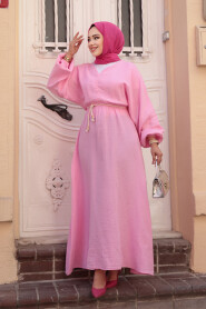  Modest Pink Pastel Dress 19033P - 2