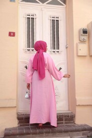  Modest Pink Pastel Dress 19033P - 4