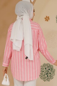 Modest Pink Shirt Tunic 70741P - 3