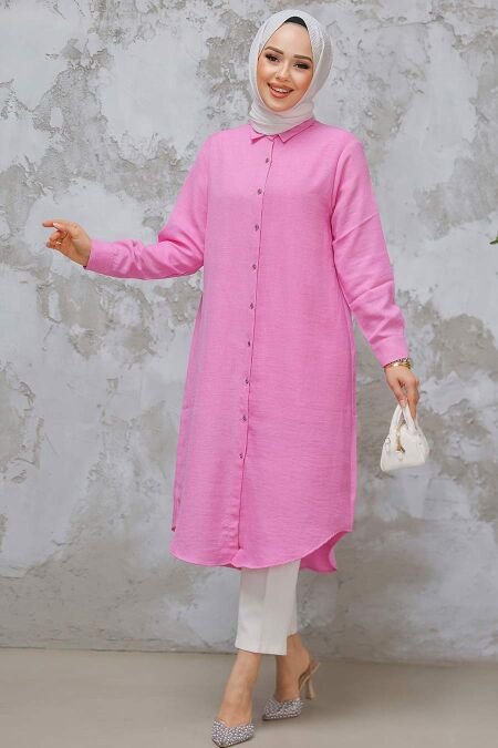 Modest Pink Top 10784P - NEVA STYLE