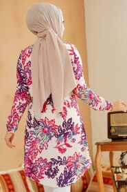 Modest Pink Tunic 11713P - 3