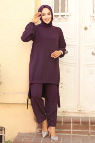 Modest Plum Color Dual Suit 65876MU - 1