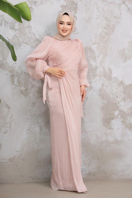 chinese dress ladies Long Sleeve Pink Formal Dresses Plus Size Modest Mother of The Bride Dresses APD3462