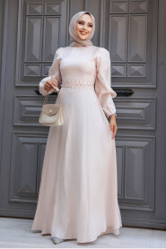 Modest Powder Pink Prom Dress 23301PD - 2