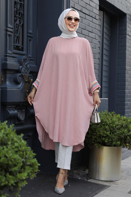 Modest Powder Pink Top 170015PD - NEVA STYLE