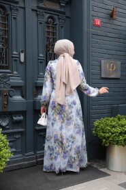 Modest Purple Floral Plus Size Dress 279920MOR - 3