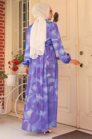 Modest Purple Long Sleeve Dress 23424MOR - 3