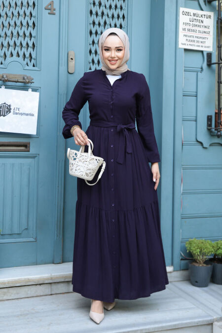 Modest Purple Summer Dress 239202MOR - NEVA STYLE