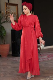 Modest Red Prom Dress 62191K - 1