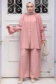 Modest Salmon Pink Dual Suit 30451SMN - 2