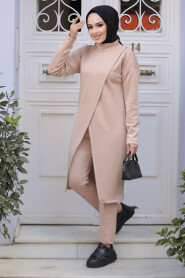 Modest Salmon Pink Dual Suit 80012SMN - 1