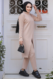 Modest Salmon Pink Dual Suit 80012SMN - 3