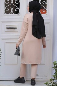 Modest Salmon Pink Dual Suit 80012SMN - 4