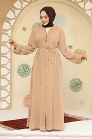 Modest Skin Color Plus Size Abaya 45297TEN 