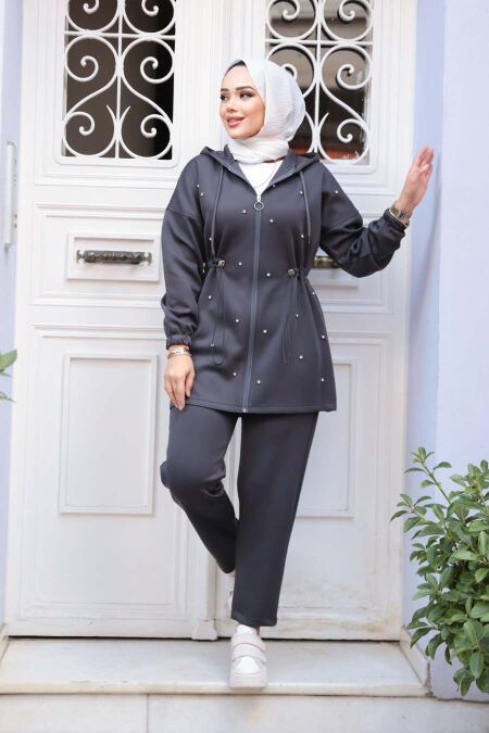 Modest Smoke Color Dual Suit 12271FU - NEVA STYLE