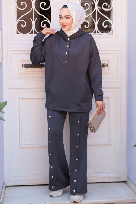 Modest Smoke Color Dual Suit 12312FU - NEVA STYLE