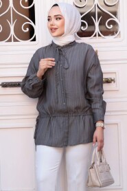 Modest Smoke Color Top 32358FU - 2